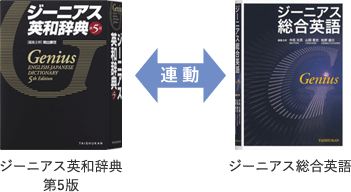 ジーニアス英和辞典第5版←連動→ジーニアス総合英語